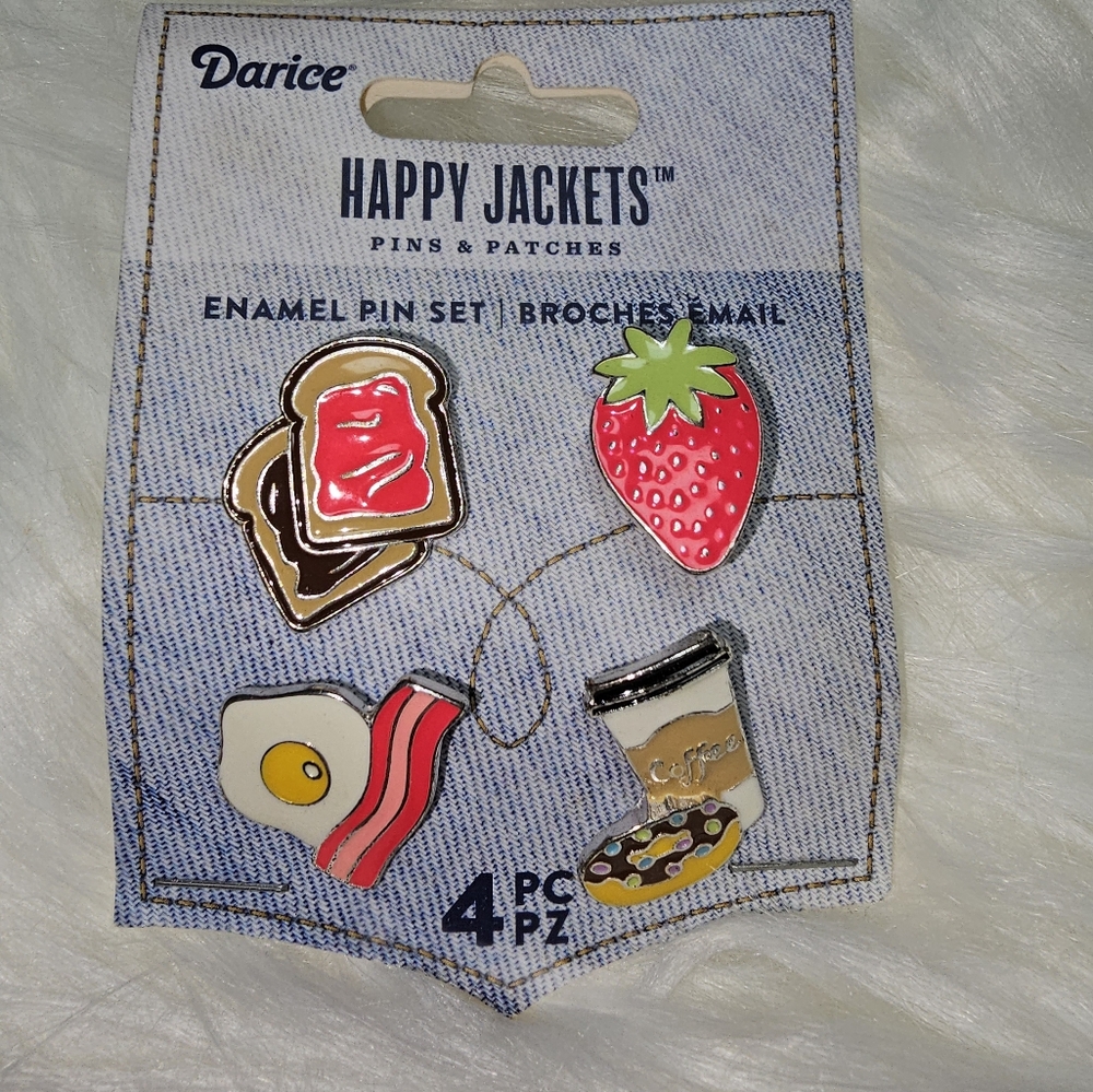 Darice Happy Jackets‎ Enamel Pin Set - Love Theme